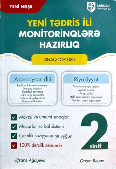Monitorinqlərə hazırlıq 2-ci sinif sınaq toplusu