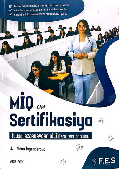 MİQ və sertifikasiya. İbtidai Azərbaycan dili üzrə test toplusu
