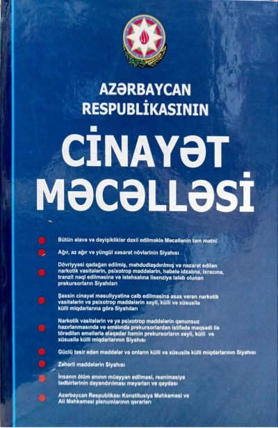 CİNAYET MECELLESİ 30.00 AZN (HÜQUQ)