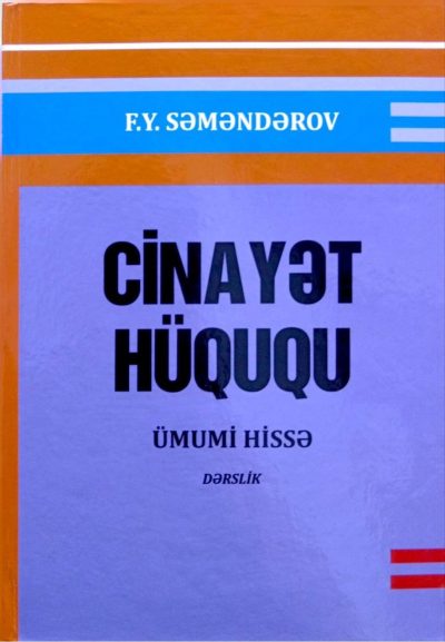 Cinayət hüququ (ümumi hissə)