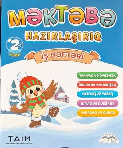 Məktəbə Hazırlaşırıq İş Dəftəri 2-ci kitab