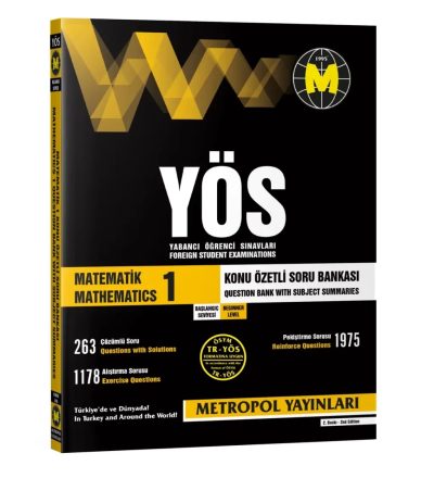 YÖS matematik 1 konu özetli soru bankası. başlanğıç seviye