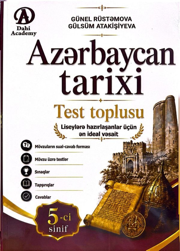 AZERBAYCAN TARİXİ TEST TOPLUSU 5-Cİ SİNİF (DAHİ ACADEMY)